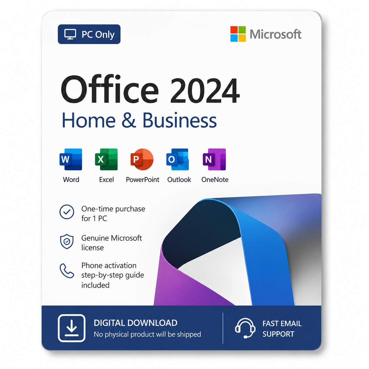 Office 2024 Home & Business for Windows only | Phone Activation key