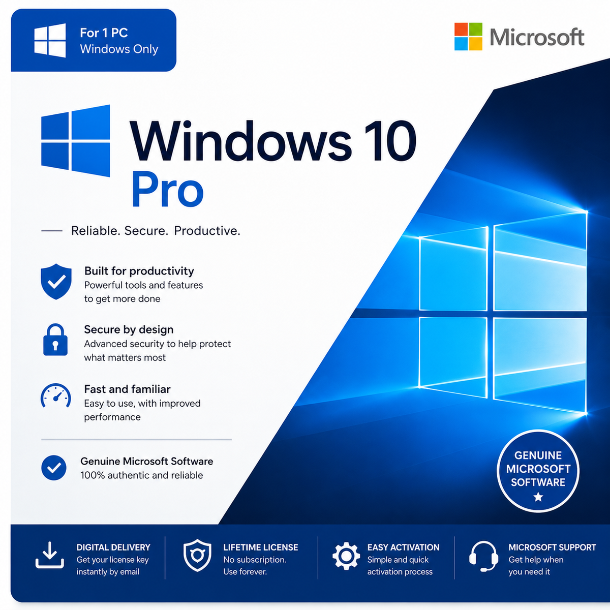 Windows 10 Pro Retail Online Activation